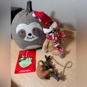 Hallmark Green Sloth Christmas Ornament